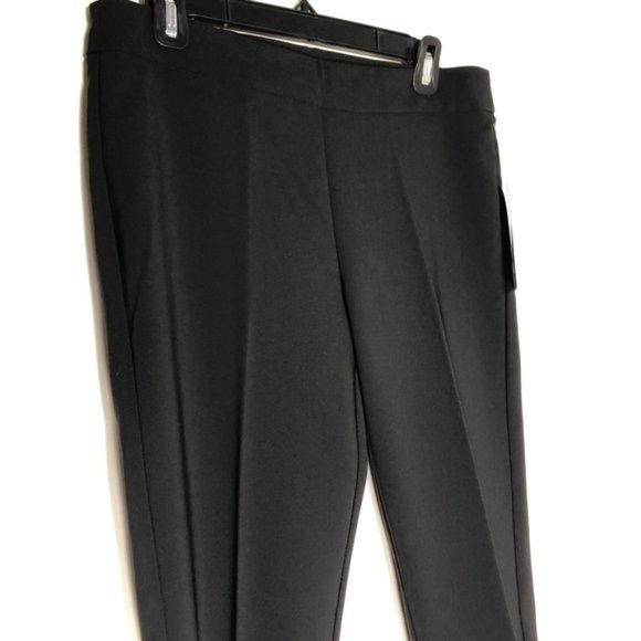 Nanette Nanette Lepore NWT Women's Very Black Plus Size Zip Front Pants - Picture 2 of 4